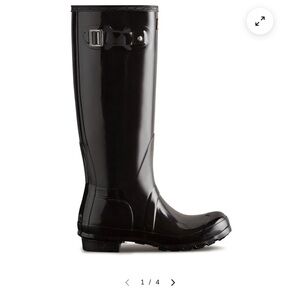 Hunter Black Tall Rain Boots
